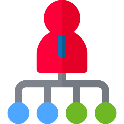 hierarchische struktur Basic Rounded Flat icon