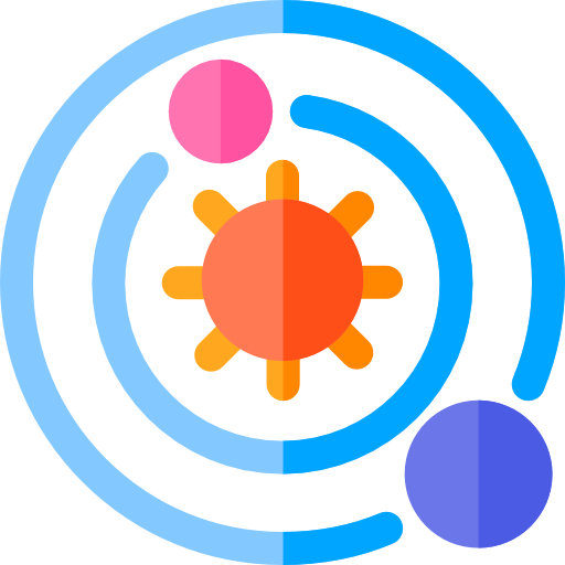 système solaire Basic Rounded Flat Icône