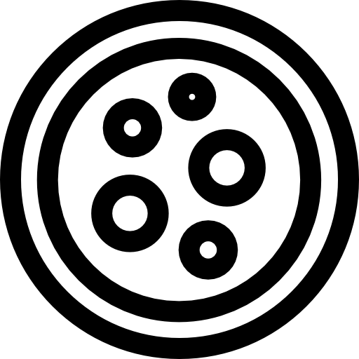 ペトリ皿 Basic Rounded Lineal icon