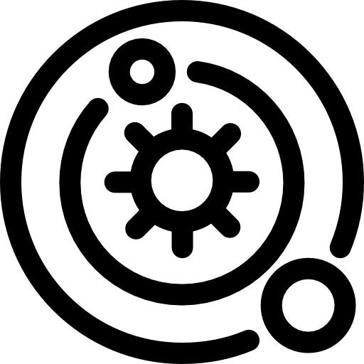 太陽系 Basic Rounded Lineal icon