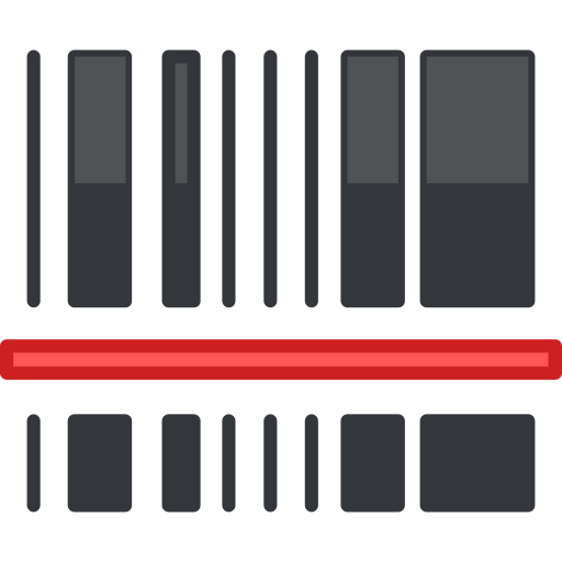 código de barras Roundicons Premium Lineal Color icono
