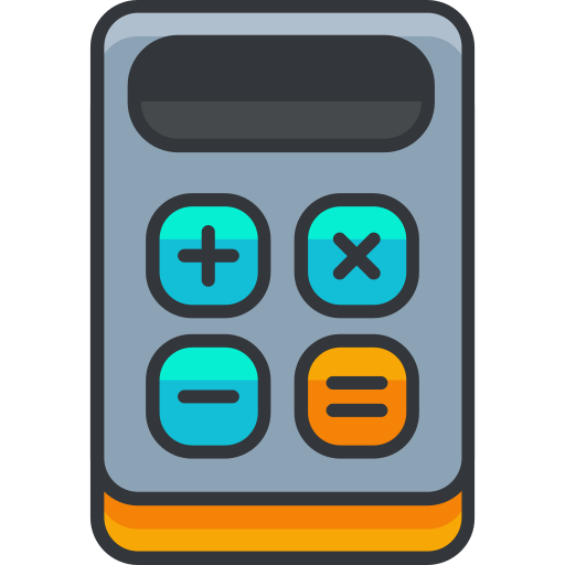 Calculator Roundicons Premium Lineal Color icon