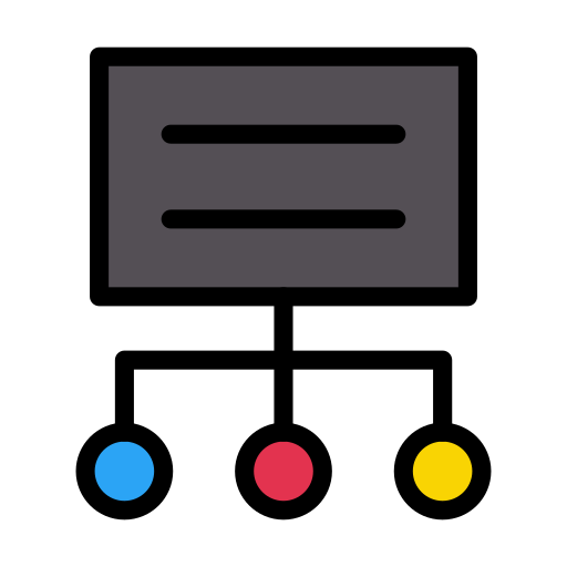 prezentacja Vector Stall Lineal Color ikona