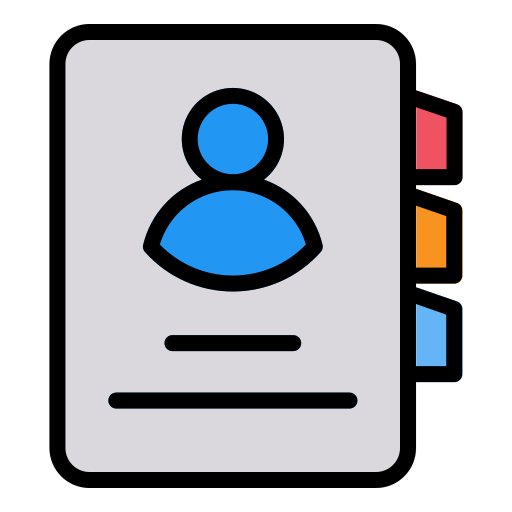 telefonbuch Generic Outline Color icon