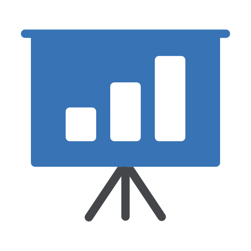 staafdiagram Generic Blue icoon