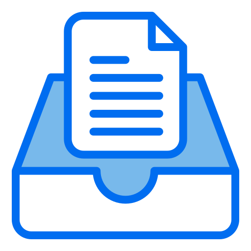 fichier de documents Generic Blue Icône