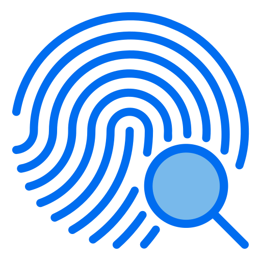 Fingerprint Generic Blue icon