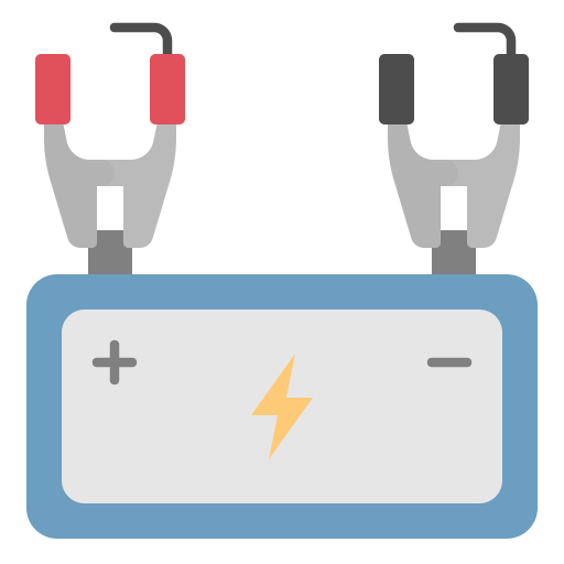 autobatterij Generic Flat icoon