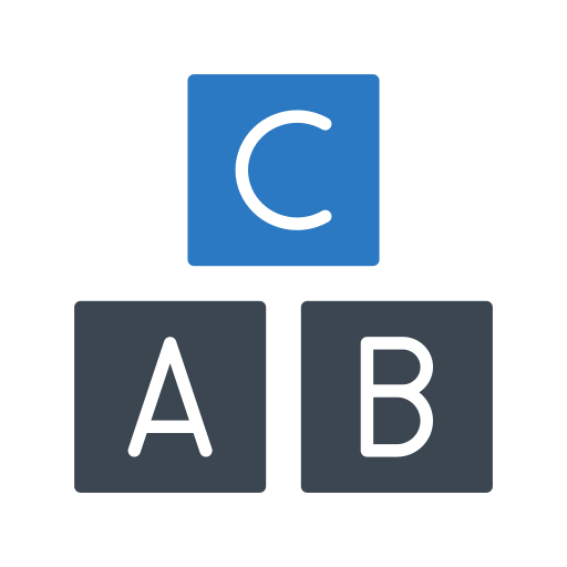 abcブロック Generic Blue icon
