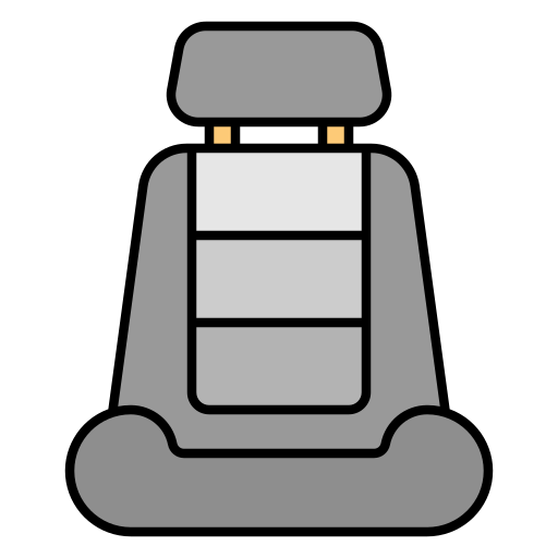 silla de coche Generic Outline Color icono