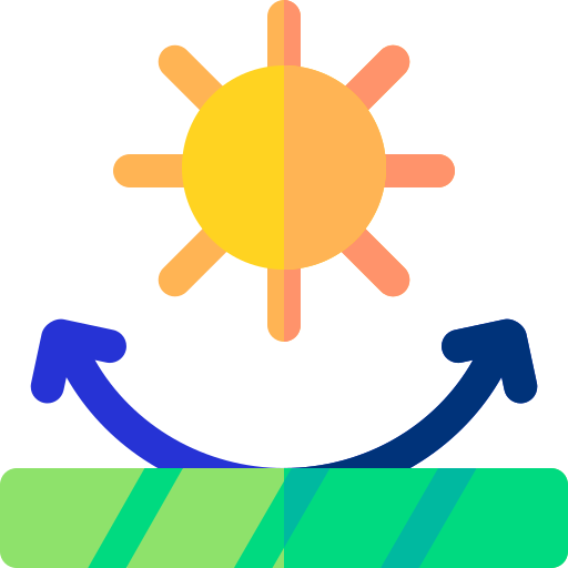 anti ultravioleta Basic Rounded Flat icono