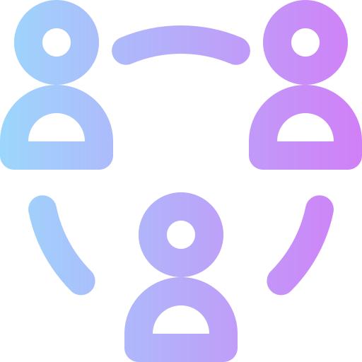 Team Super Basic Rounded Gradient icon