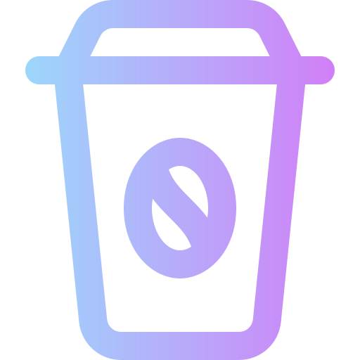 café Super Basic Rounded Gradient icono