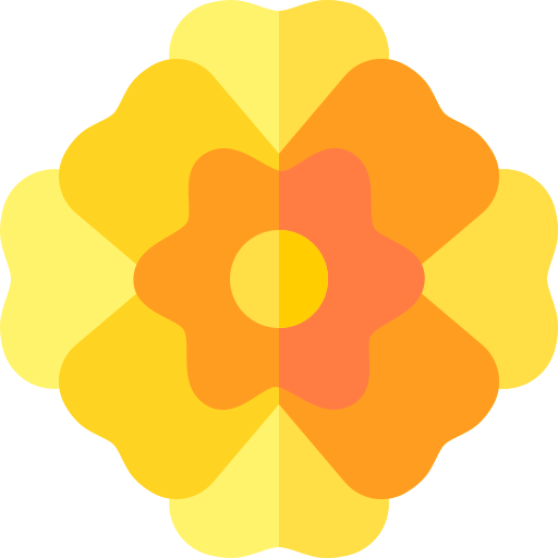 goudsbloem Basic Rounded Flat icoon