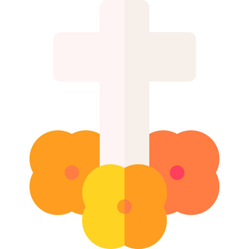 cruz Basic Rounded Flat icono