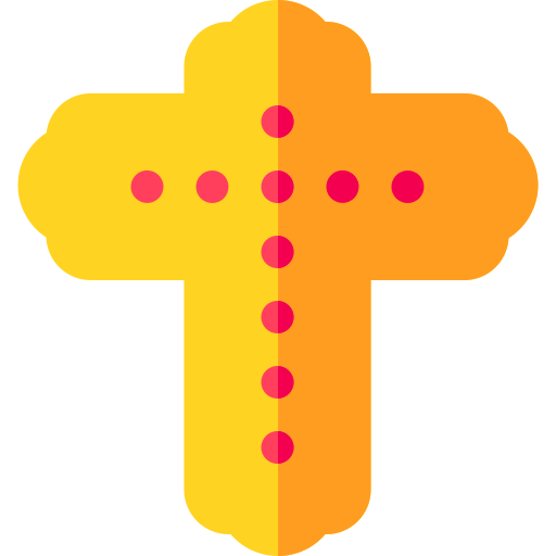 Крест Basic Rounded Flat иконка