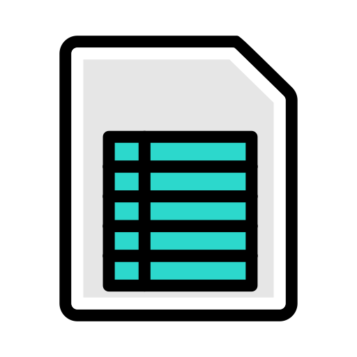 뎀 파일 Vector Stall Lineal Color icon