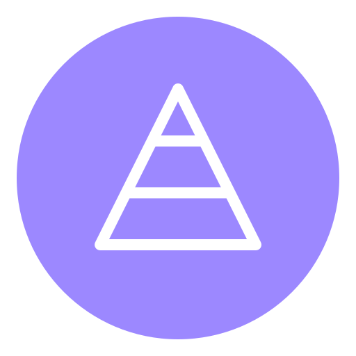 피라미드 차트 Generic Flat icon