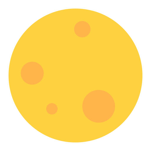 luna piena Generic Flat icona