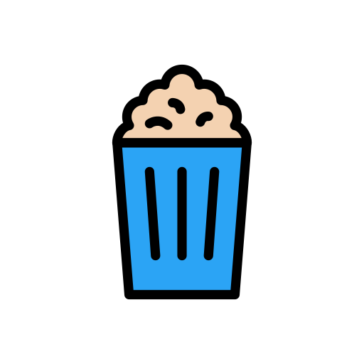 Popcorn Vector Stall Lineal Color icon