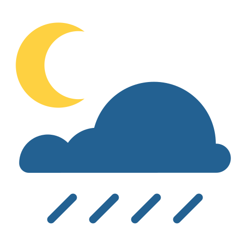 regnerische nacht Generic Flat icon