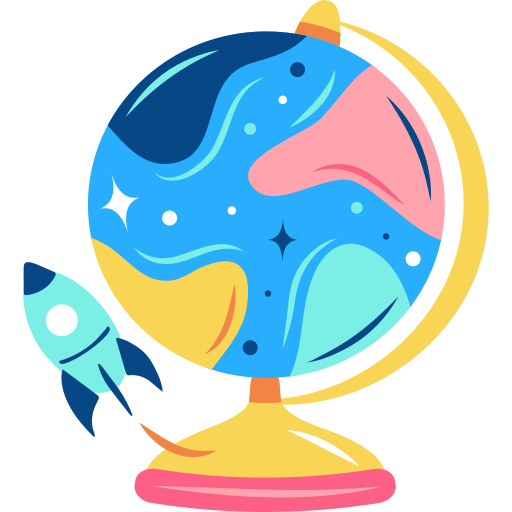 globo terráqueo Glitzy Flat icono