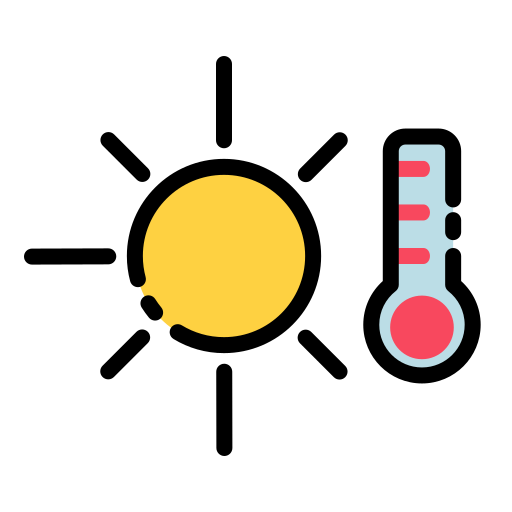 temperatura calda Generic Outline Color icona