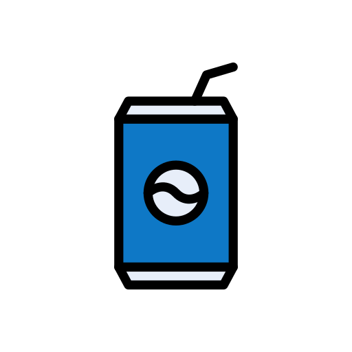 Soda can Vector Stall Lineal Color icon
