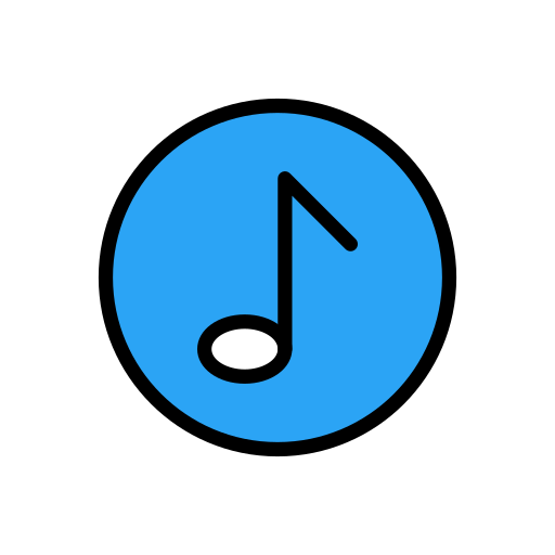 Music note Vector Stall Lineal Color icon