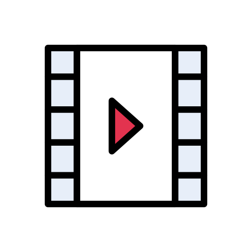Cinema Vector Stall Lineal Color icon