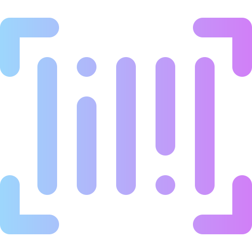 codice a barre Super Basic Rounded Gradient icona