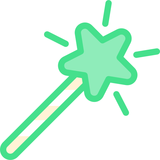 Magic wand Detailed color Lineal color icon