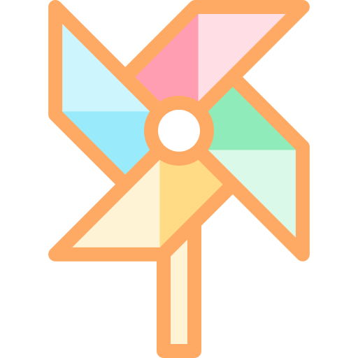 Pinwheel Detailed color Lineal color icon