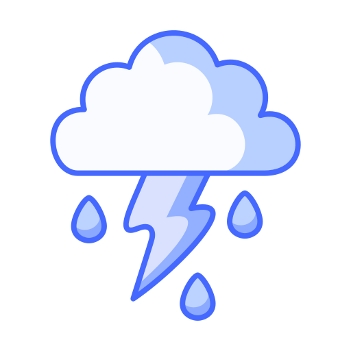 Heavy rain Generic Blue icon
