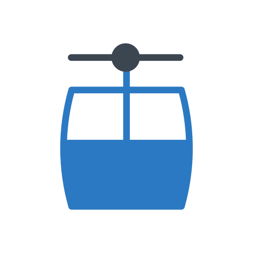 Cable car Generic Blue icon