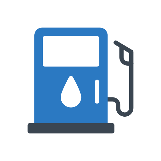 Fuel station Generic Blue icon