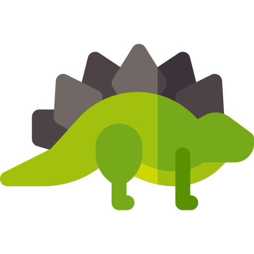estegosaurio Basic Rounded Flat icono