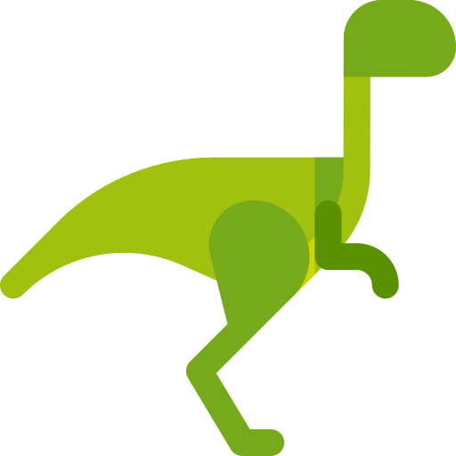 struthiomimus Basic Rounded Flat icono