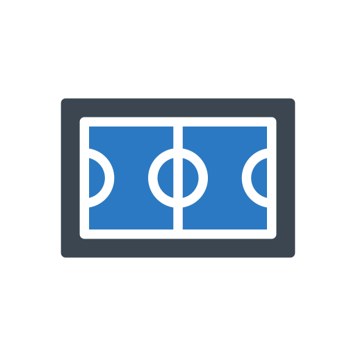 Football pitch Generic Blue icon