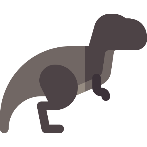 tirano-saurio rex Basic Rounded Flat icono