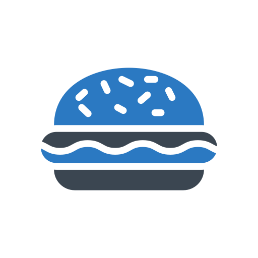 햄버거 Generic Blue icon