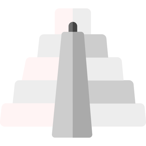 piramida chichen itza Basic Rounded Flat ikona