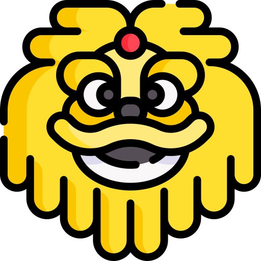 głowa lwa Special Lineal color ikona
