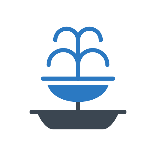 fontaine Generic Blue Icône