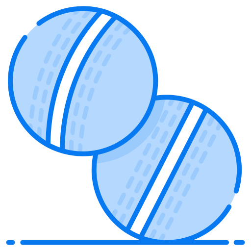 pelota de cricket Generic Blue icono