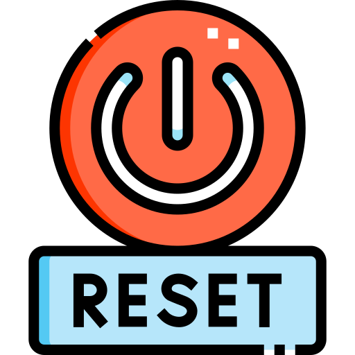 Reset Detailed Straight Lineal color icon