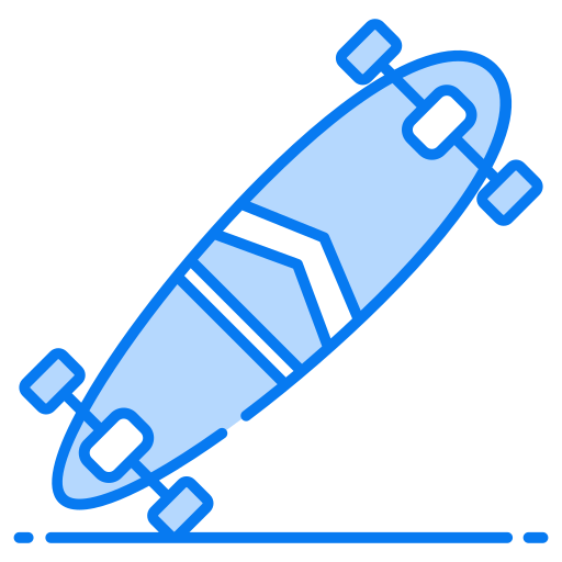 skateboard Generic Blue icoon