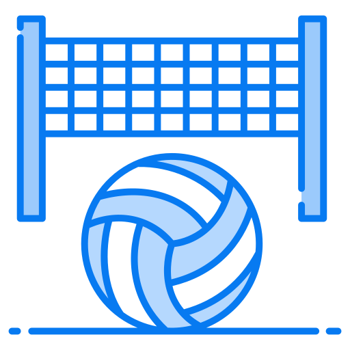 rede de voleibol Generic Blue Ícone
