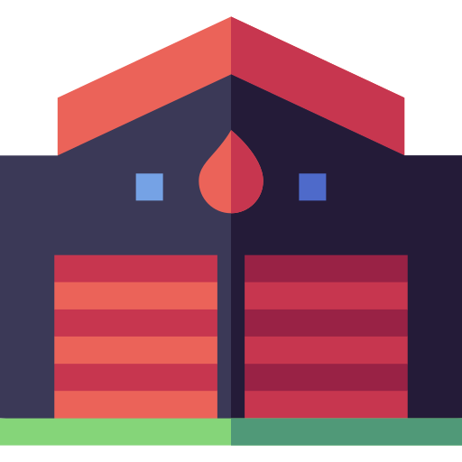 Пожарная станция Basic Straight Flat иконка