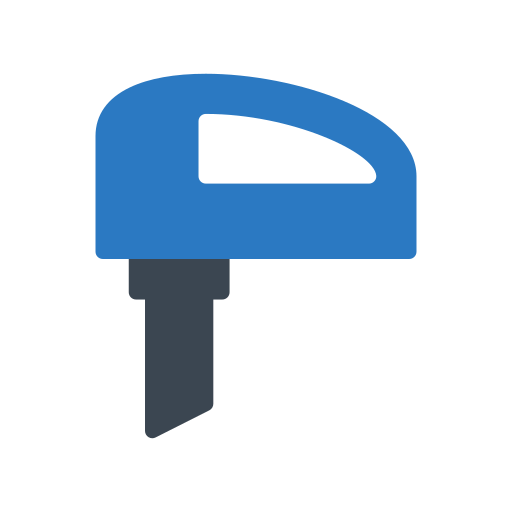 Road drill Generic Blue icon